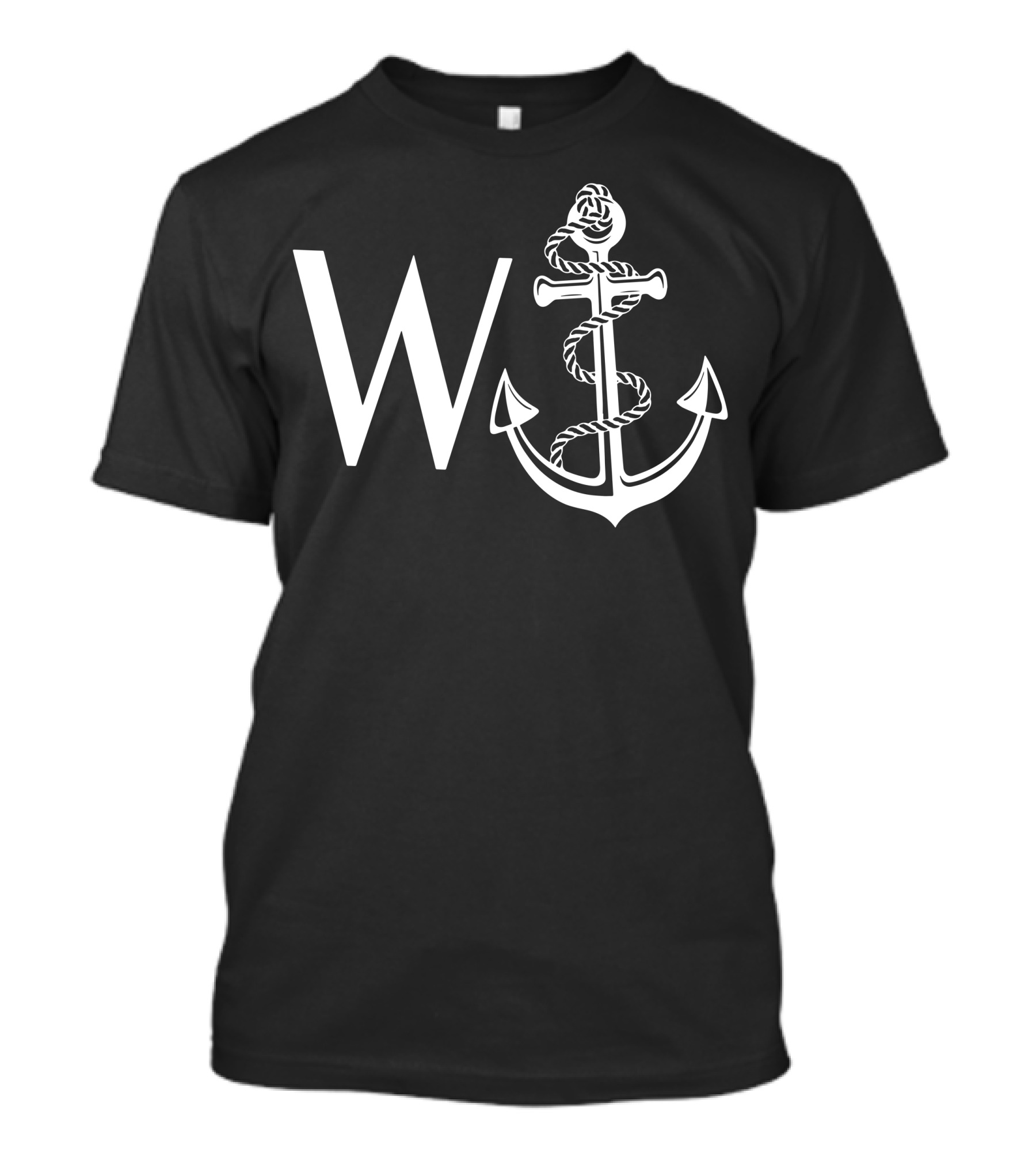 W Nautical Anchor Rope Knot T-Shirt