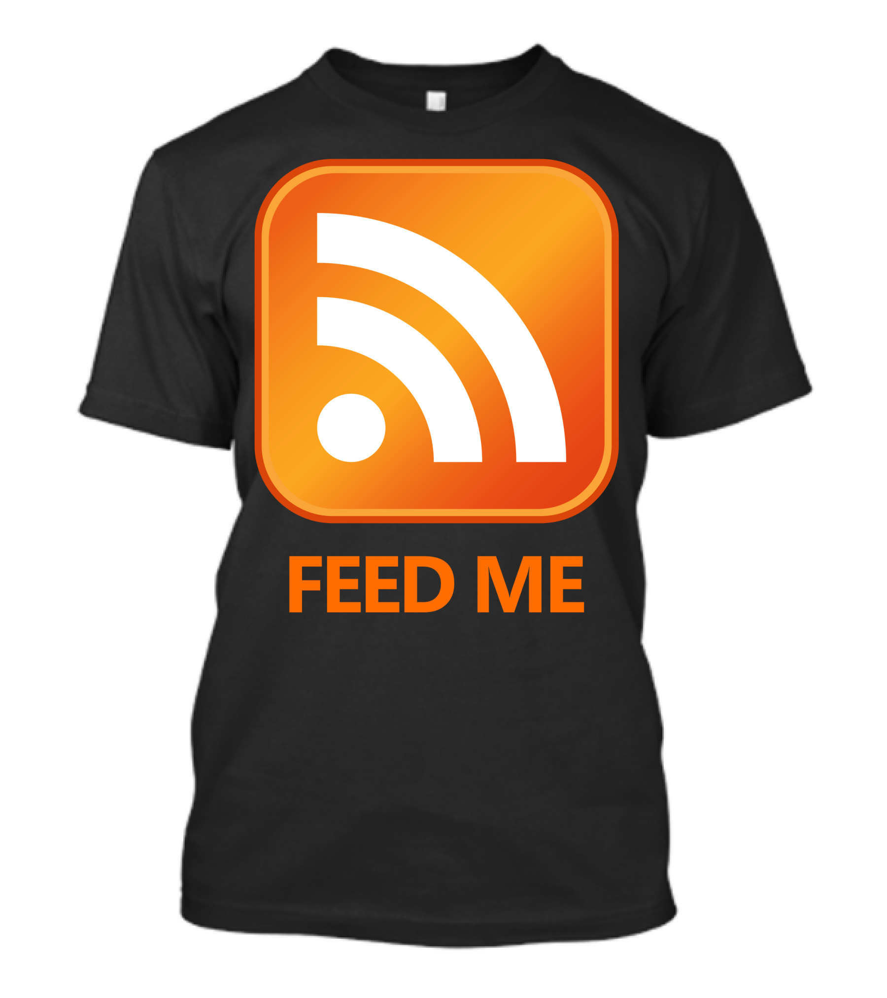 RSS Feed Me Icon Orange T-Shirt
