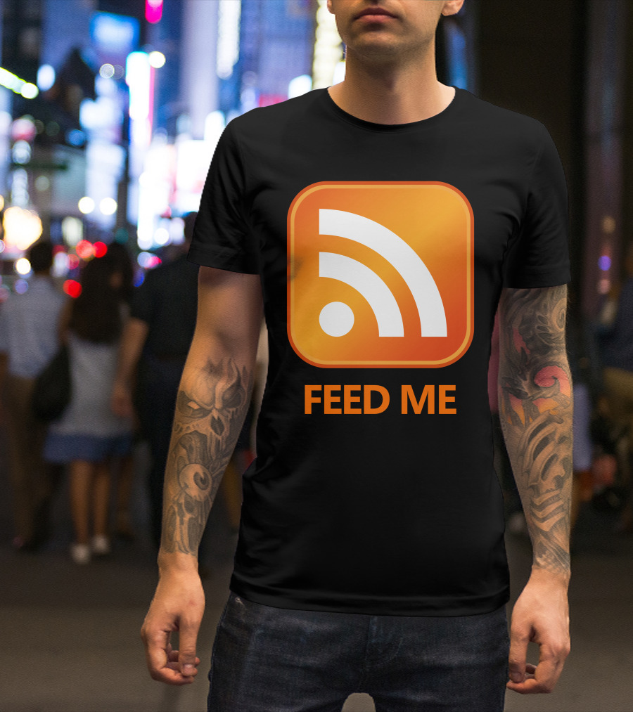 RSS Feed Me Icon Orange T-Shirt