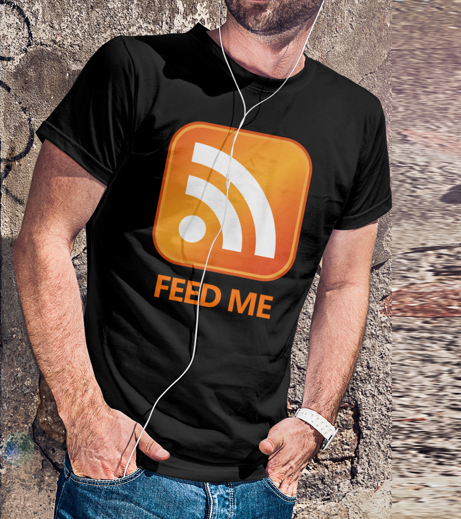 RSS Feed Me Icon Orange T-Shirt