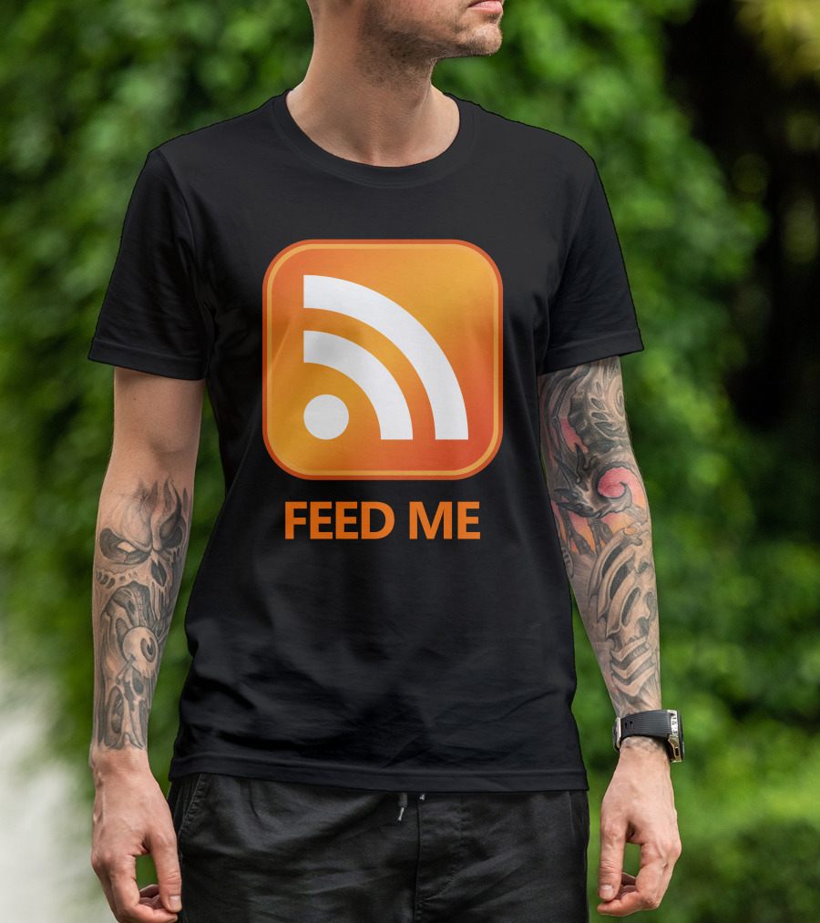 RSS Feed Me Icon Orange T-Shirt