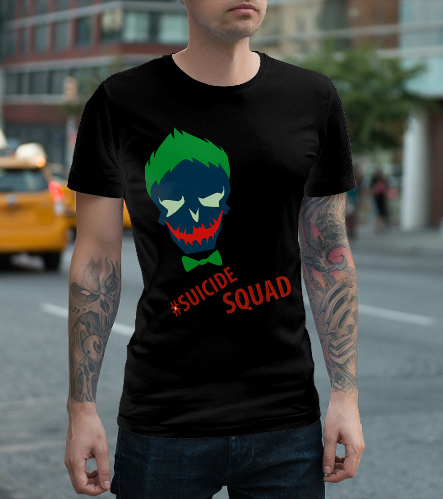 Suicide Squad Joker Inspired Face T-Shirt