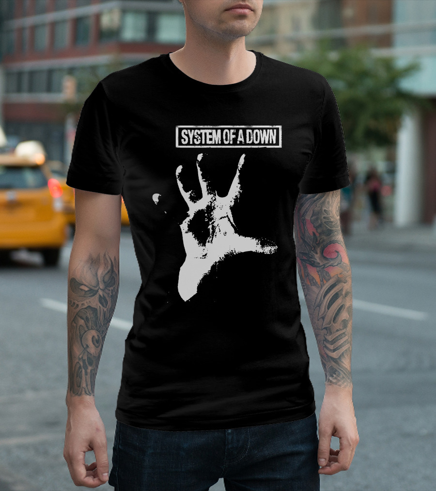 System Of A Down Distressed Hand T-Shirt
