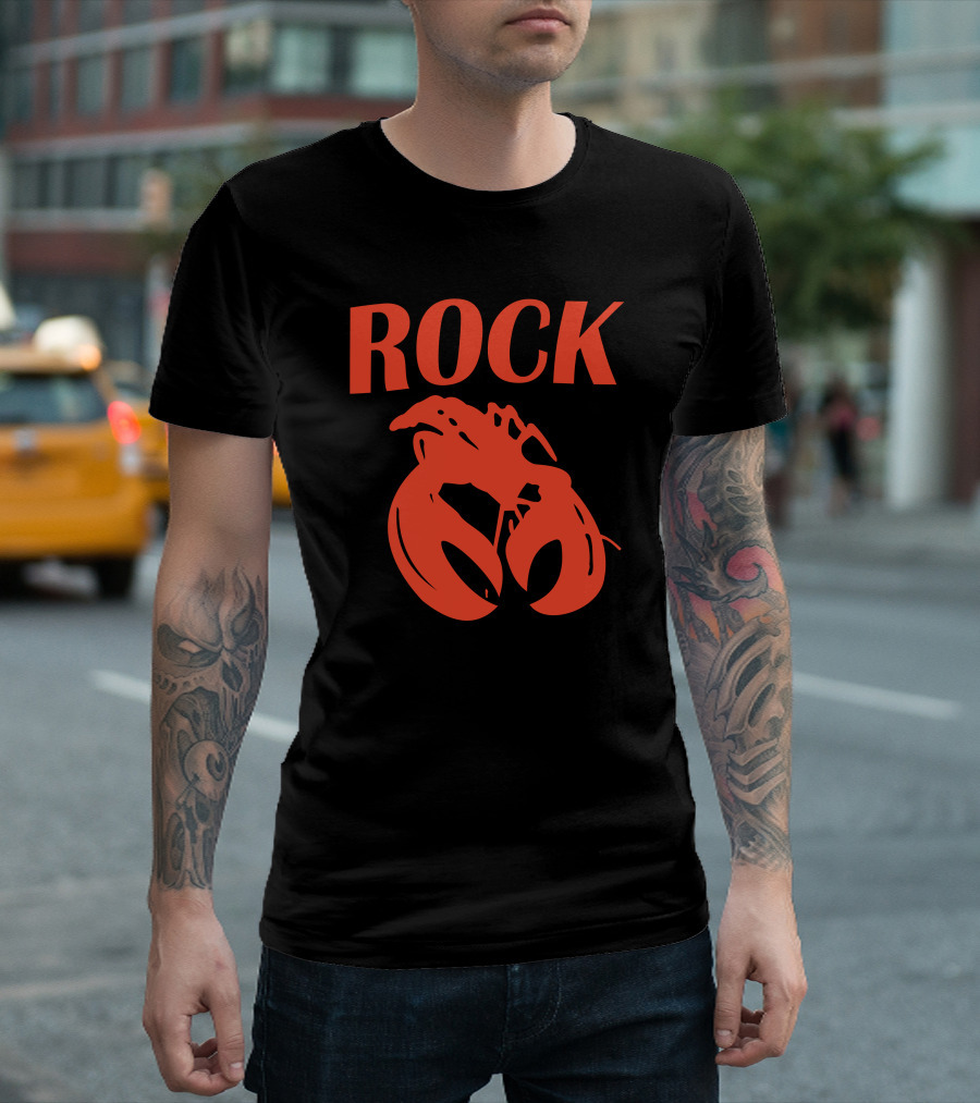 B52 Rock Lobster Black Rock Sz M L XL T-Shirt