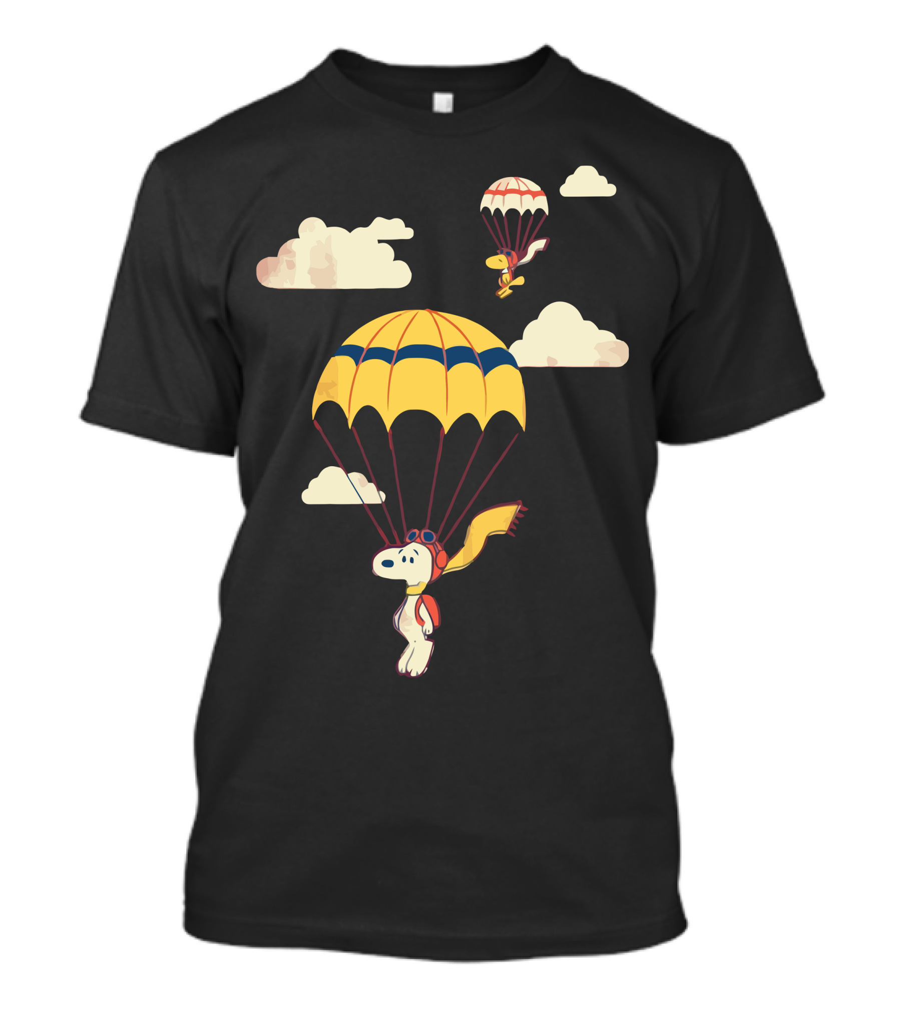 Snoopy And Woodstock Parachuting Adventure T-Shirt