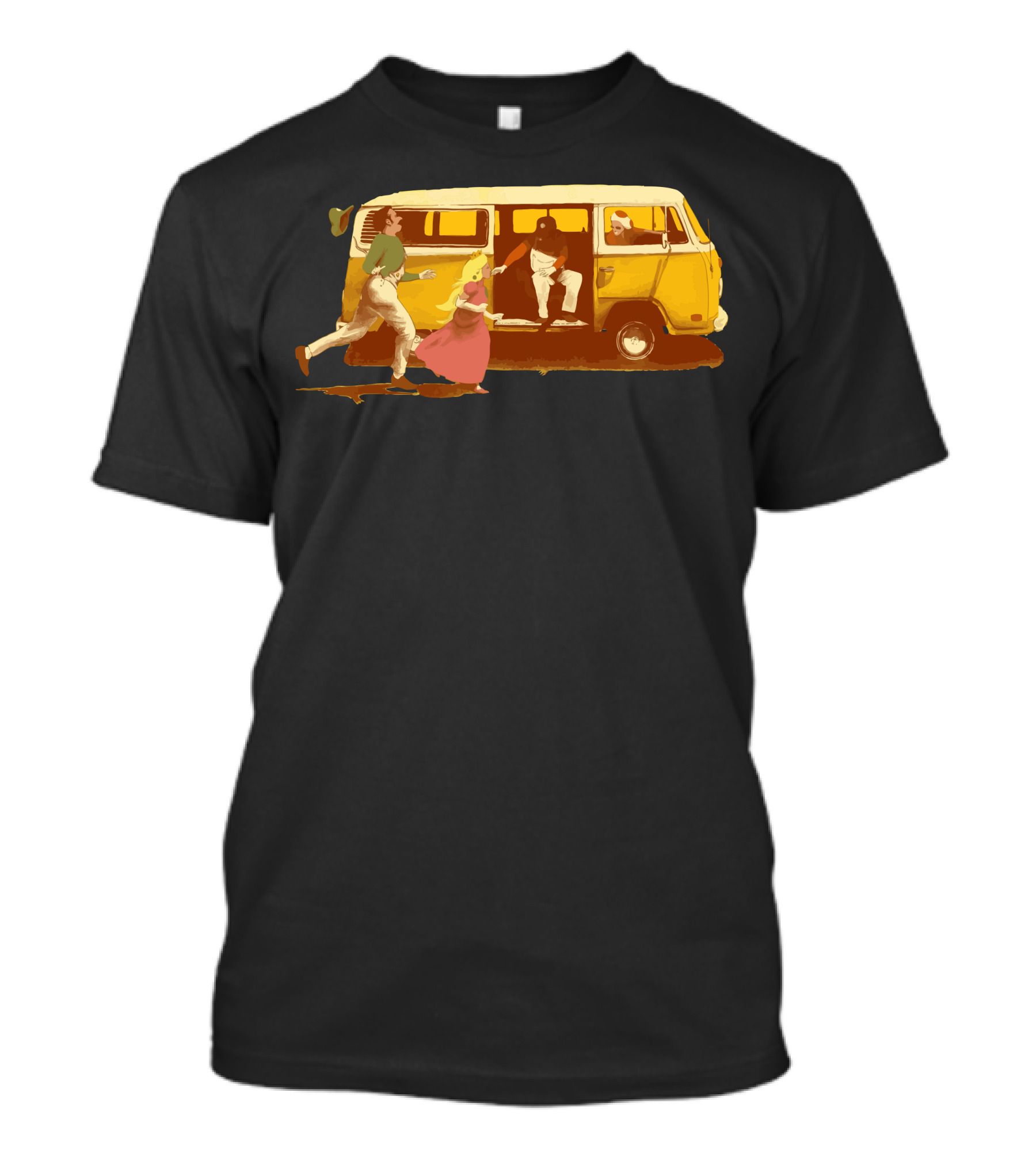 Sunshine Yellow Van Adventure Chase T-Shirt