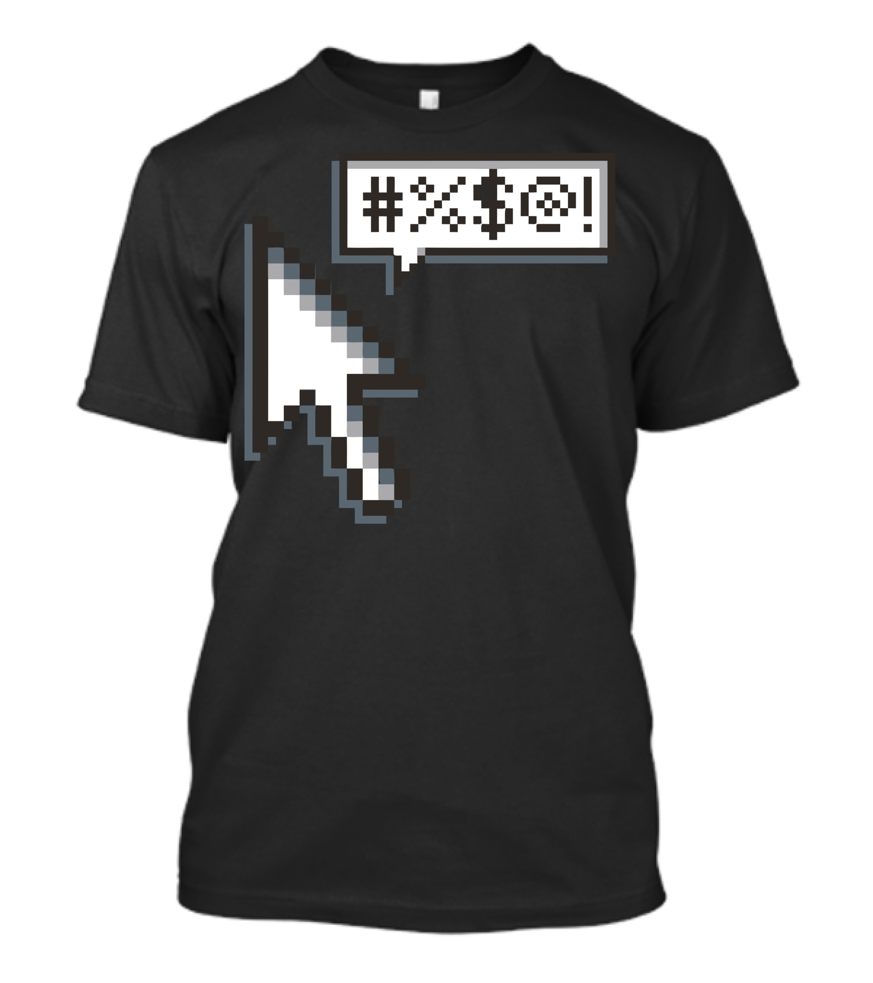 The Curser Pixelated Cursor With Speech Bubble Symbols T-Shirt