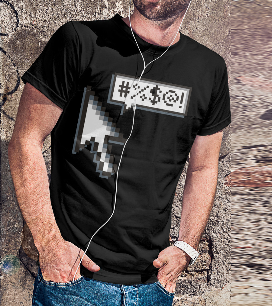 The Curser Pixelated Cursor With Speech Bubble Symbols T-Shirt