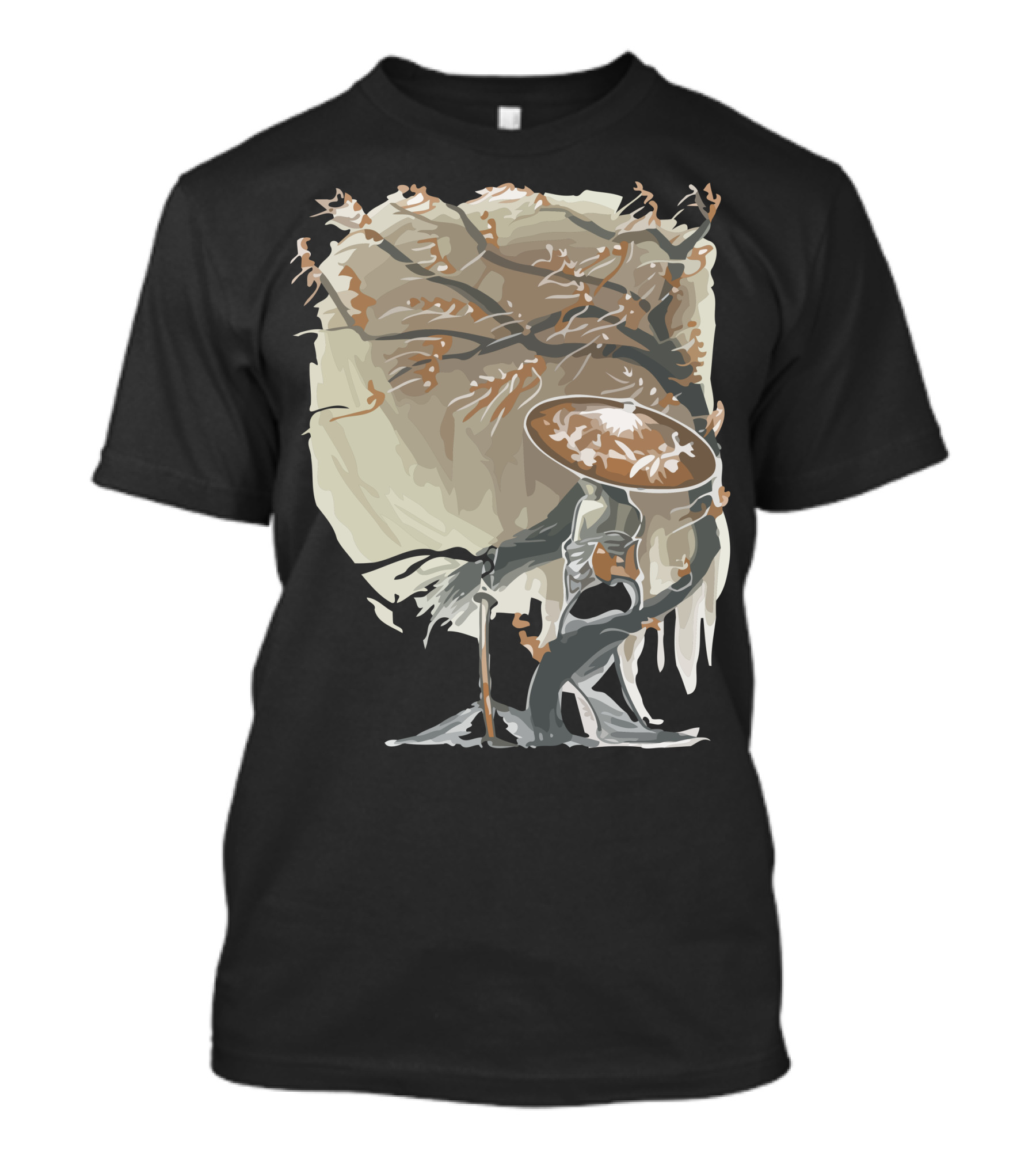 Orchid Onryo Spirit With Tree And Hat T-Shirt