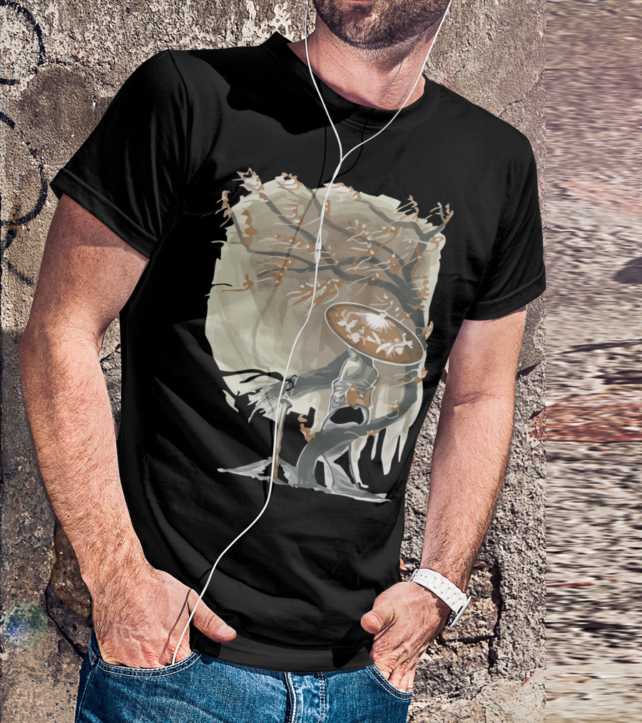 Orchid Onryo Spirit With Tree And Hat T-Shirt