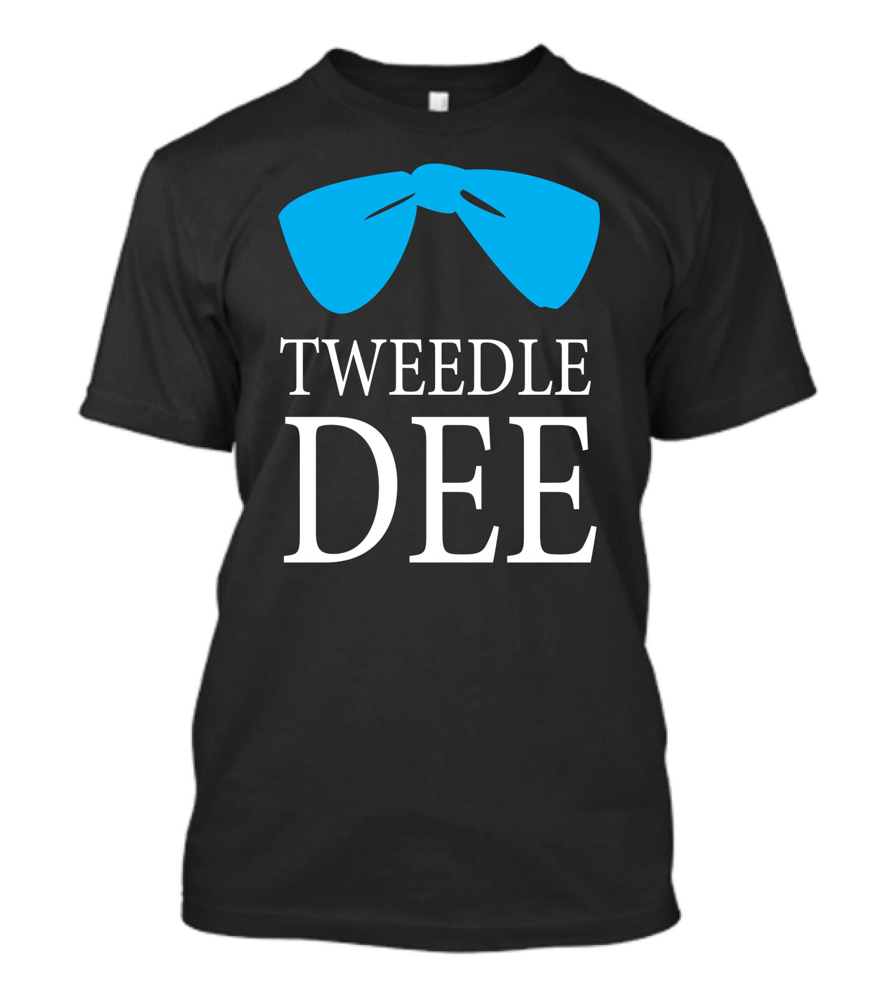 Tweedle Dee Blue Bowtie Coral Silk Classic T-Shirt
