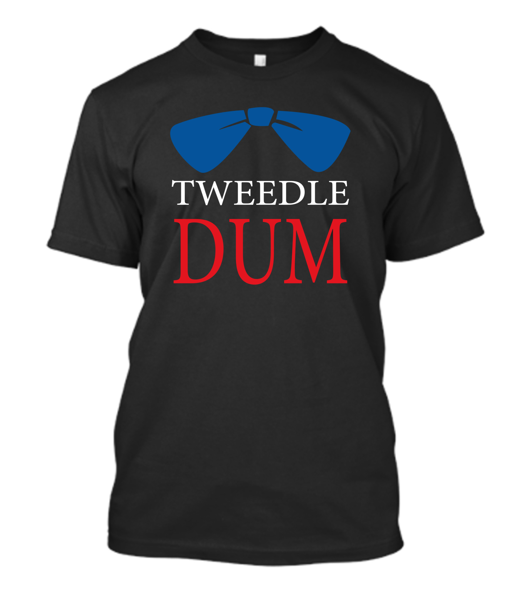 Tweedle Dum Blue Bow Tie T-Shirt