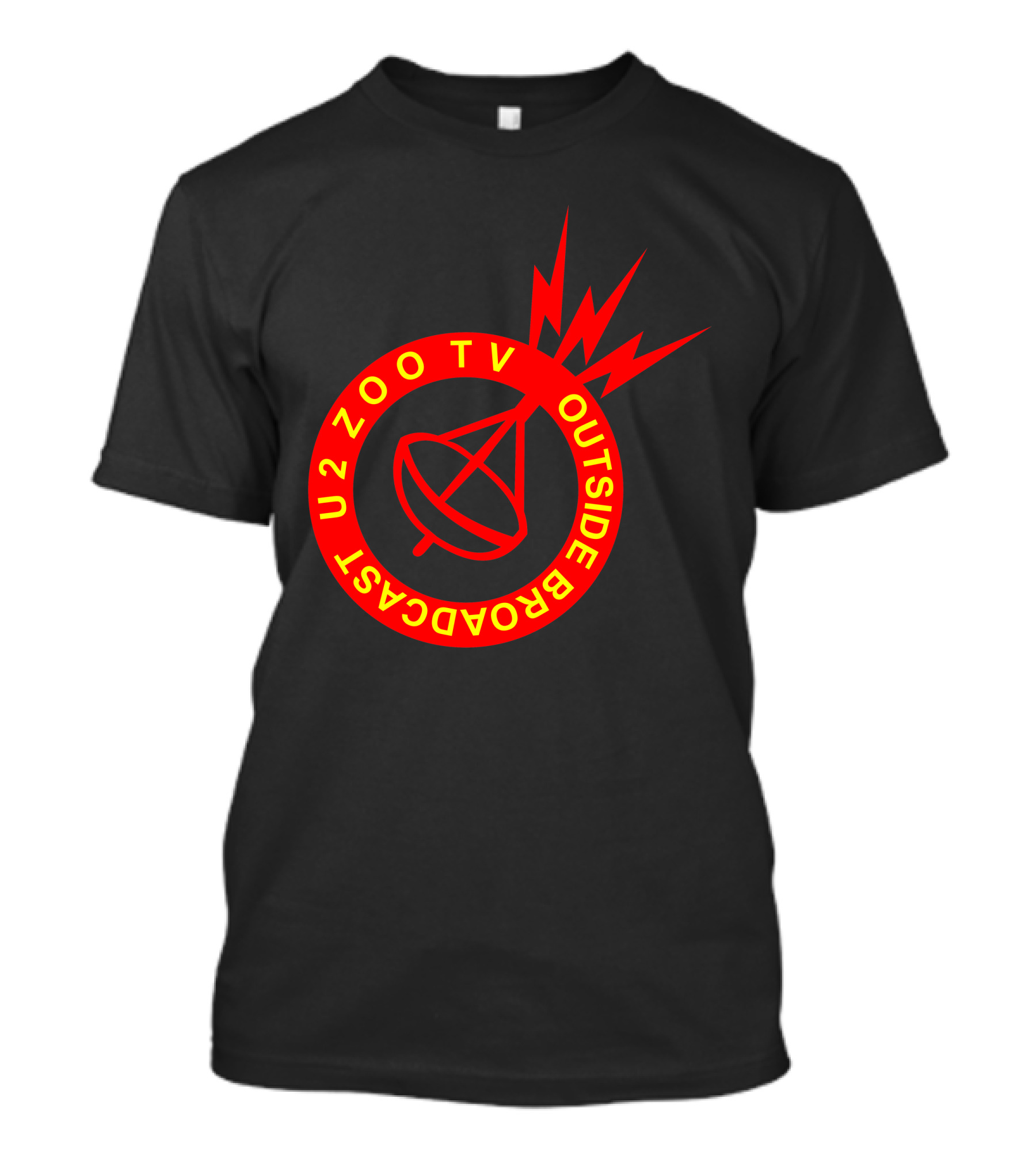 U2 Zoo TV Outside Broadcast Satellite Emblem T-Shirt
