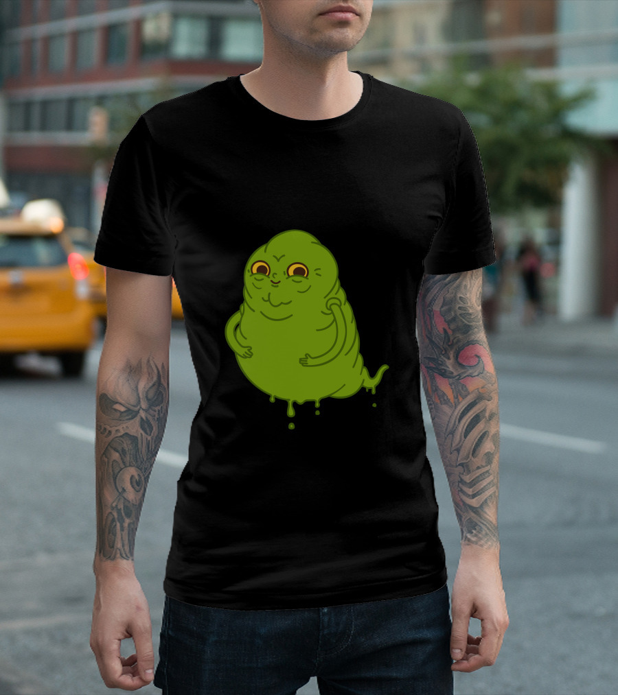 Veggies Mike Mitchell Green Blob Creature T-Shirt