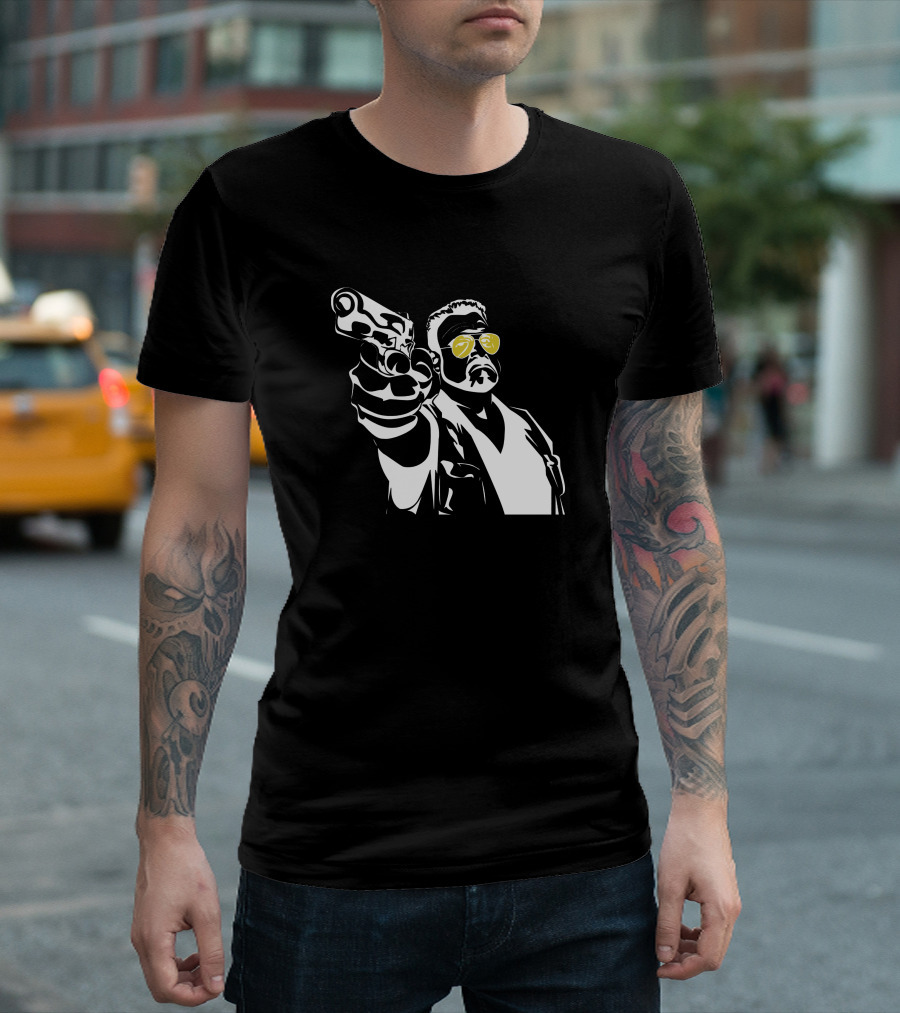 Walter Sobchak Pointing Gun T-Shirt