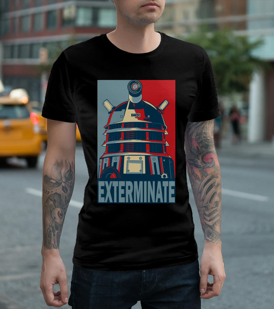 Dalek Exterminate Doctor Who Propaganda T-Shirt