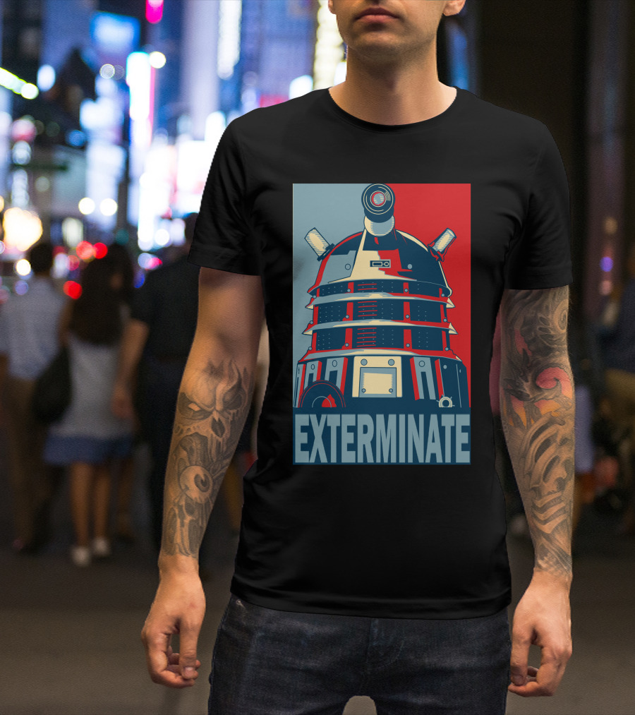 Dalek Exterminate Doctor Who Propaganda T-Shirt