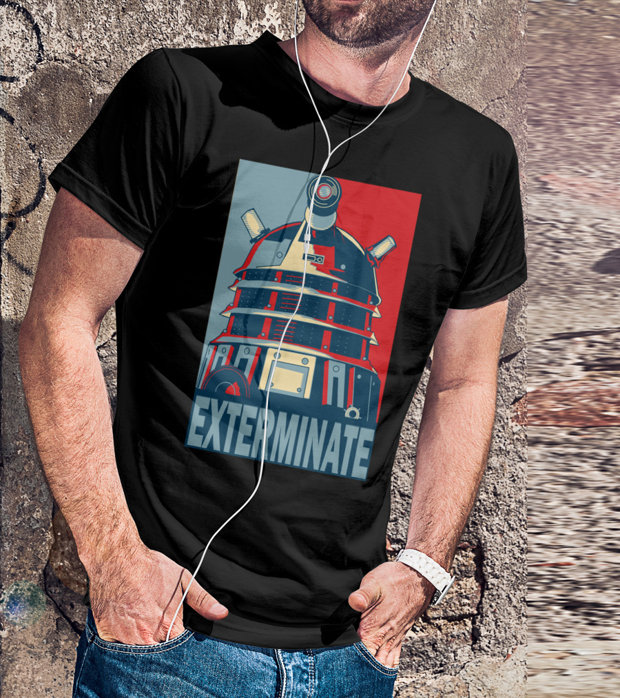 Dalek Exterminate Doctor Who Propaganda T-Shirt