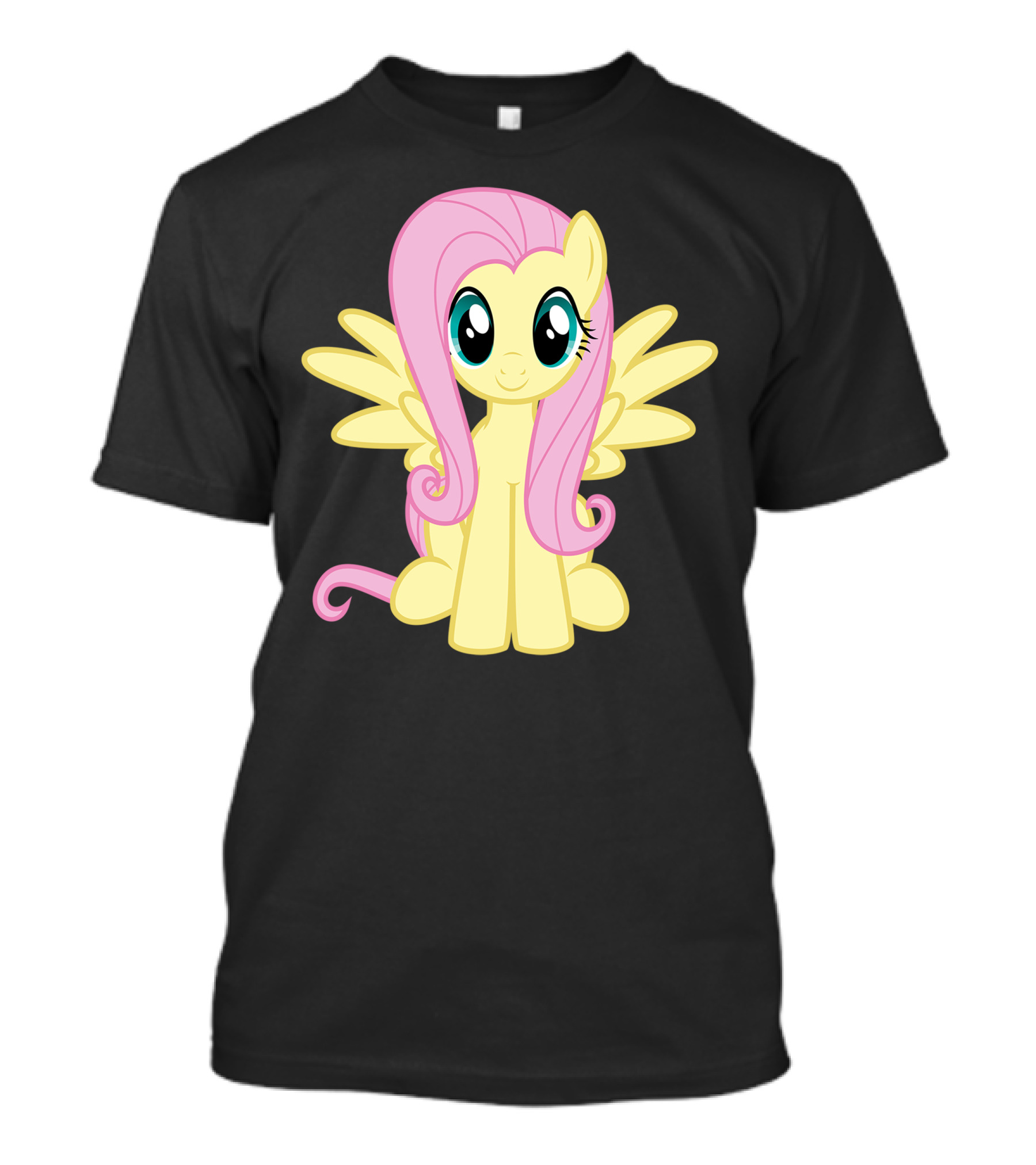 Fluttershy Cute Yellow Pony With Pink Hair And Wings T-Shirt