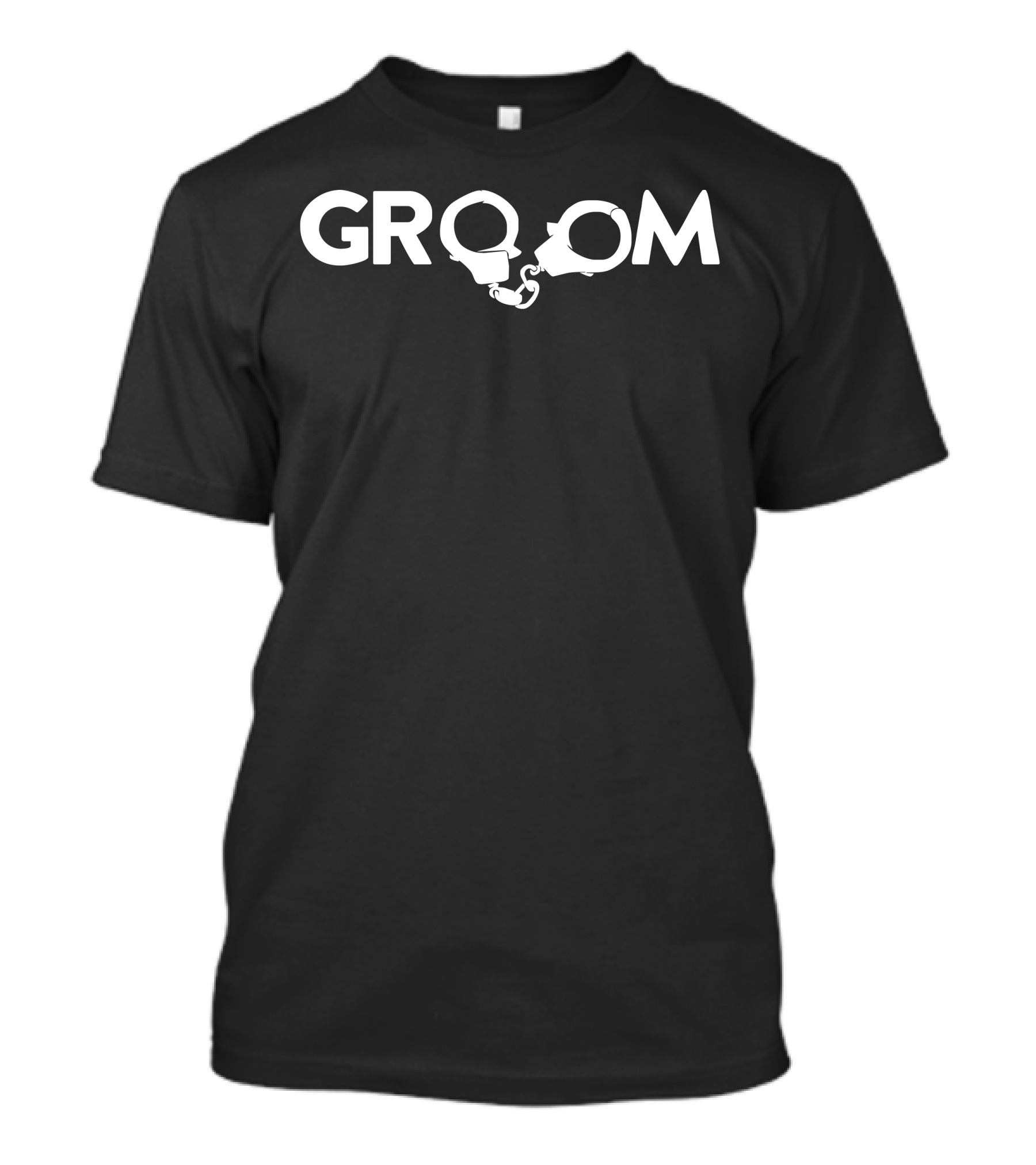 Groom Handcuffs With Iconic Linked Handcuffs T-Shirt