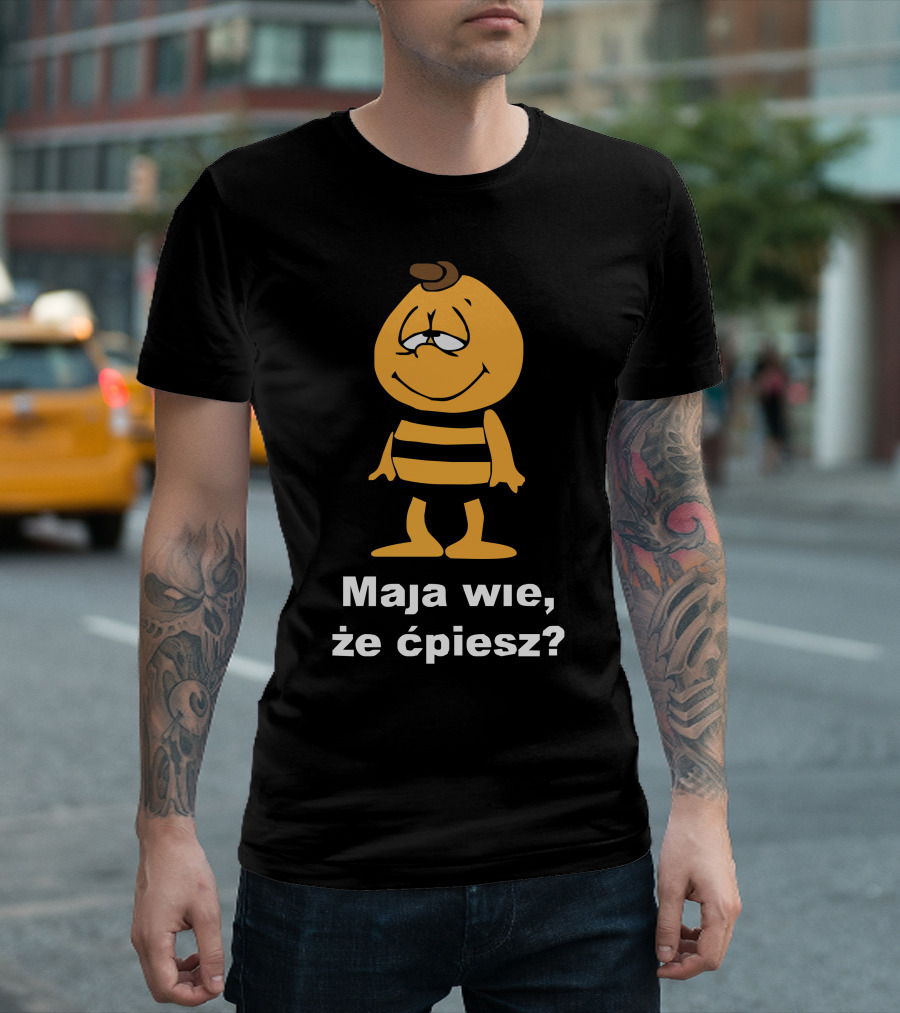 Gucio Maja Pszczolka PRL Poland Maja Wie Że Ćpiesz Koszulka T-Shirt
