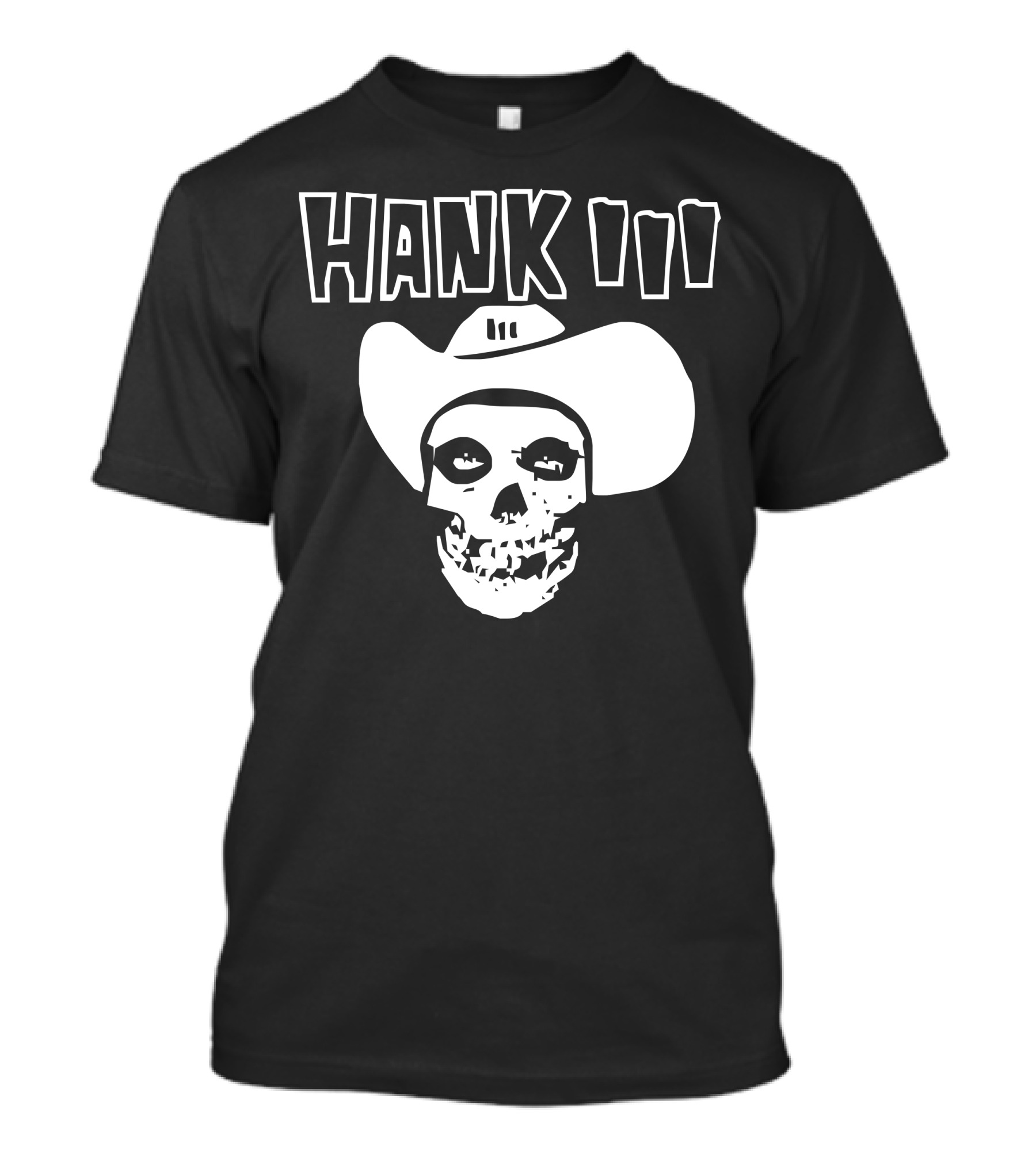 Hank III Skull Cowboy Hat T-Shirt
