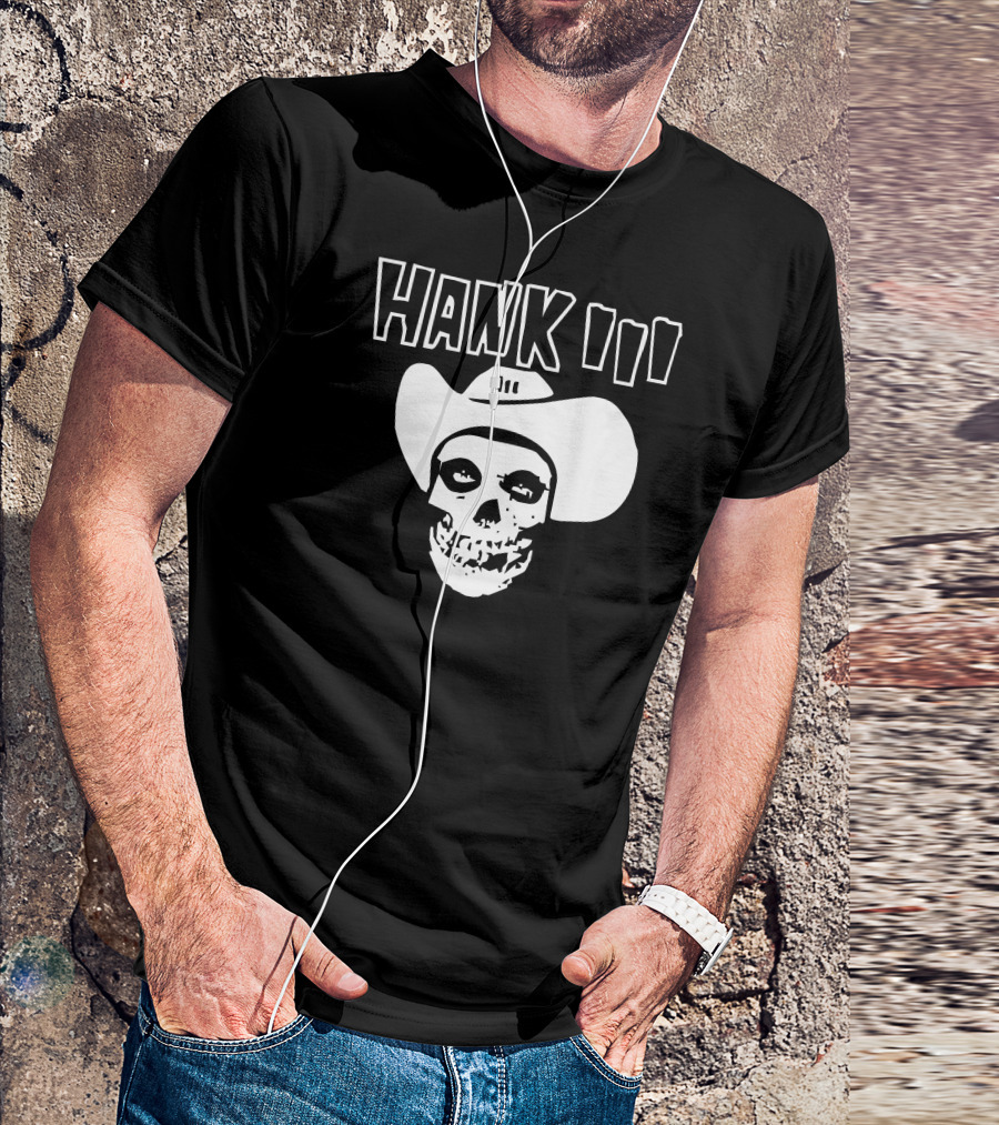 Hank III Skull Cowboy Hat T-Shirt