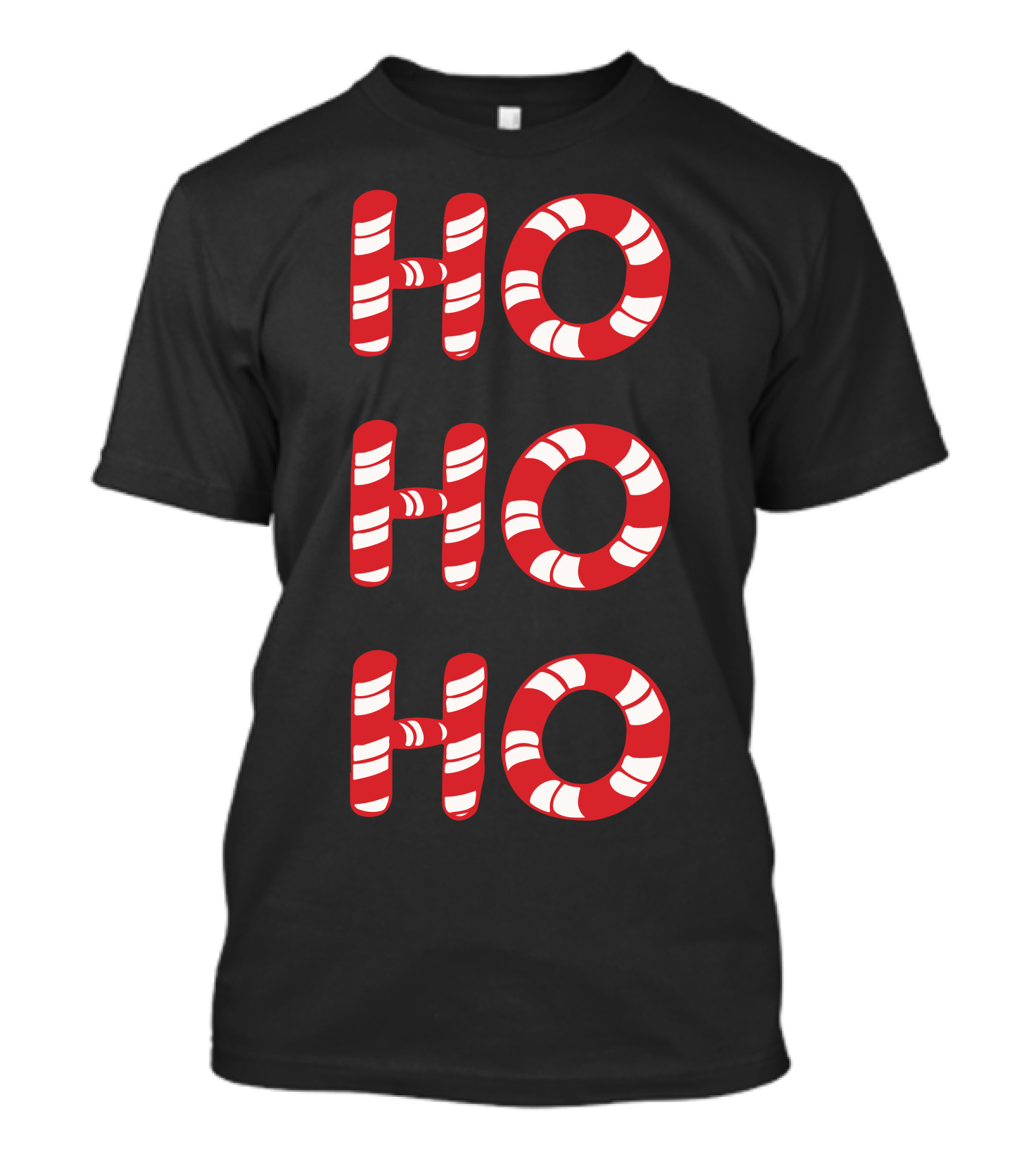 Ho Ho Ho Christmas Candy Canes T-Shirt