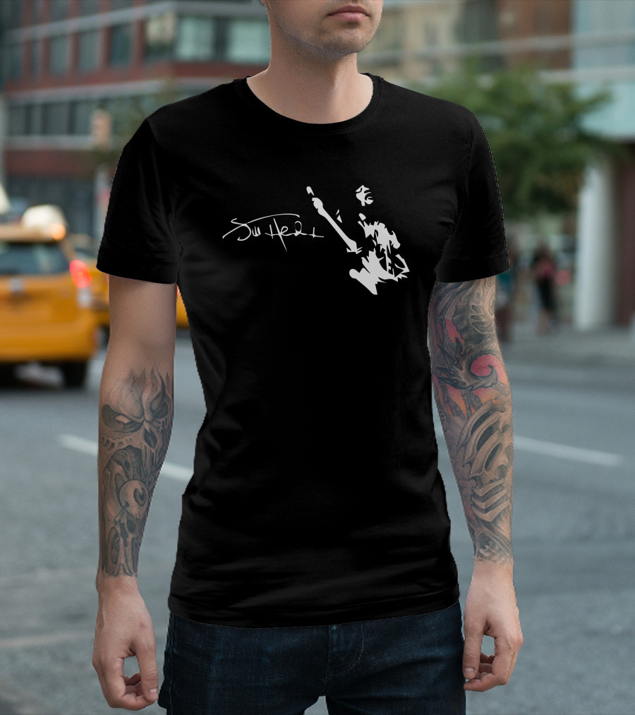 Jimi Hendrix Marshall Band Of Gyps Hand Drawing Musician T-Shirt