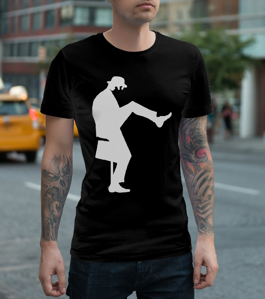John Cleese Silly Walk Silhouette Monty Python T-Shirt