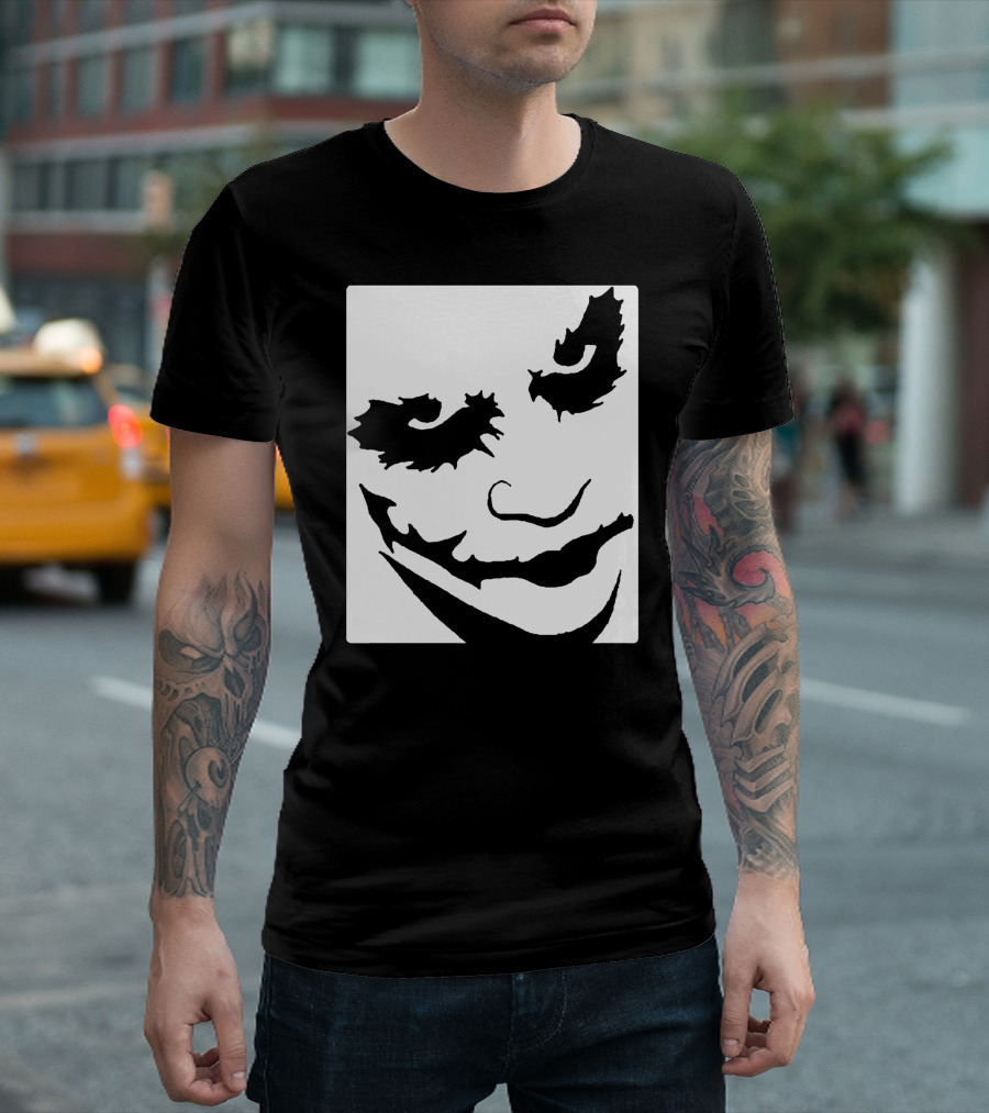 Joker Face Iconic Grinning Mask T-Shirt