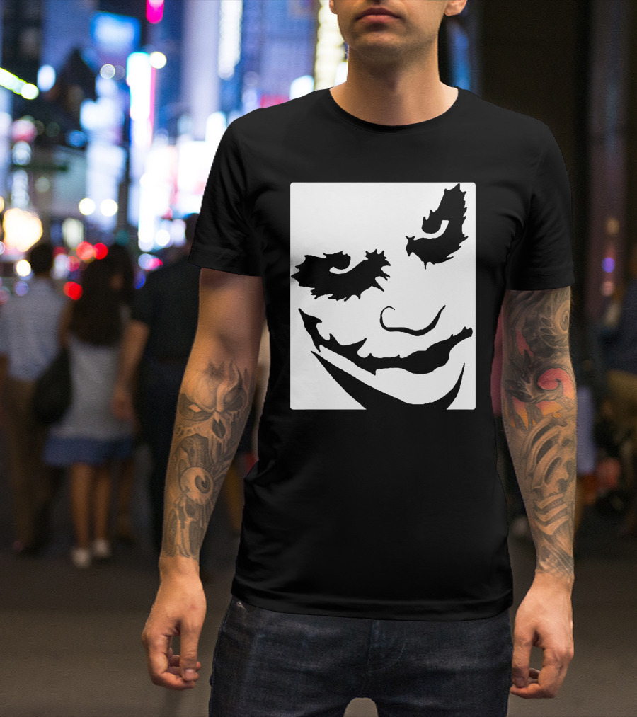Joker Face Iconic Grinning Mask T-Shirt