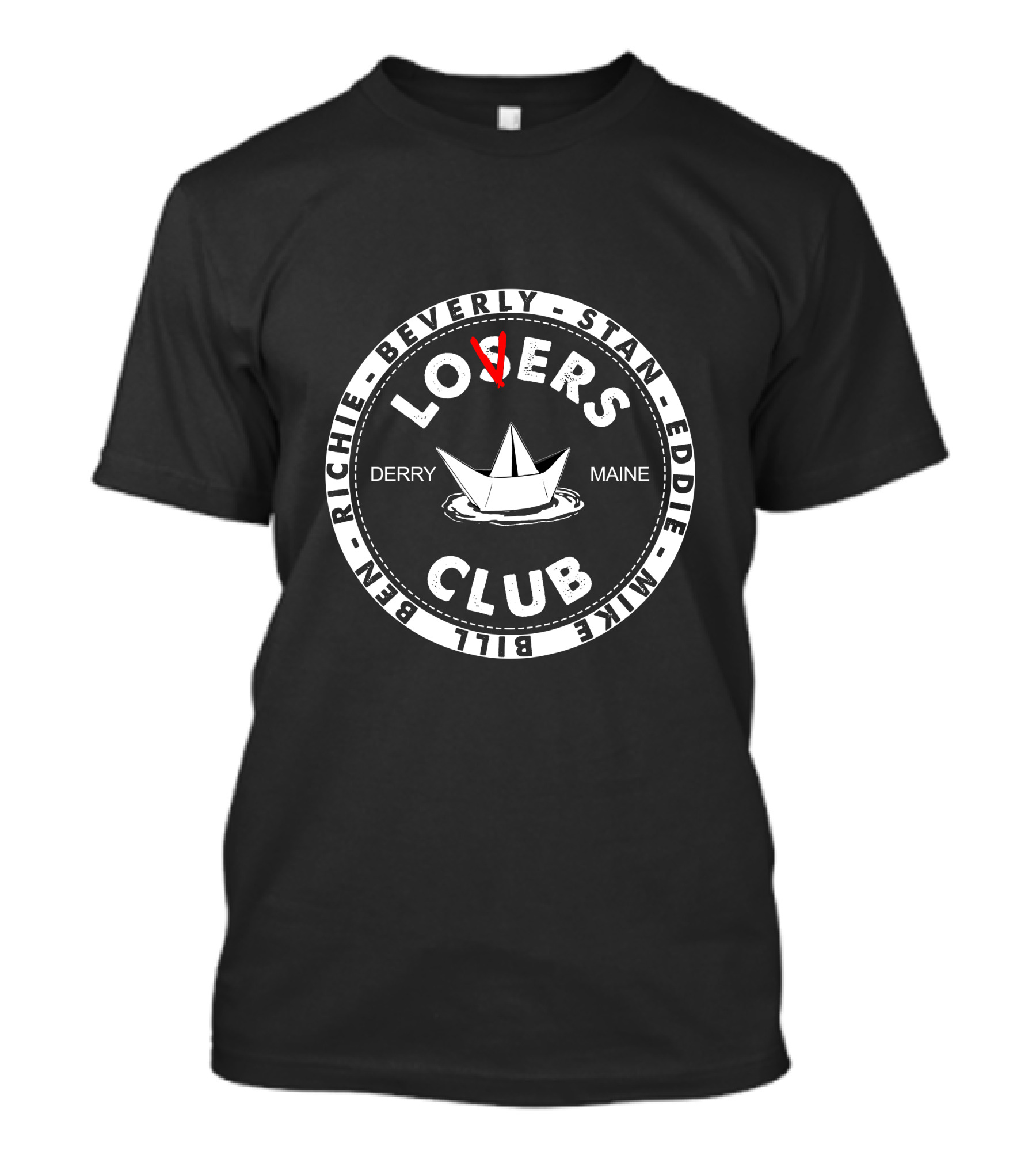 The Losers Club Derry Maine Beverly Stan Eddie Mike Bill Ben Richie T-Shirt