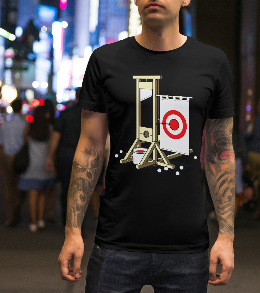 Medieval Fairground Guillotine Target Practice T-Shirt