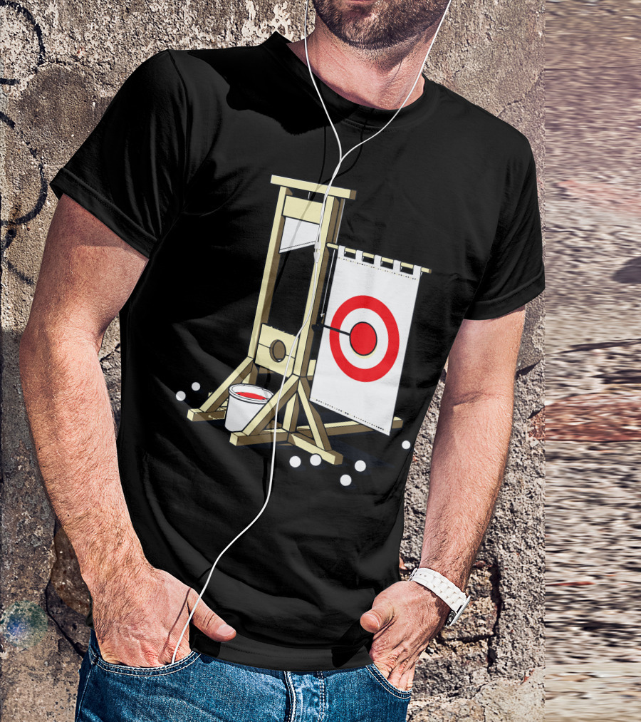Medieval Fairground Guillotine Target Practice T-Shirt