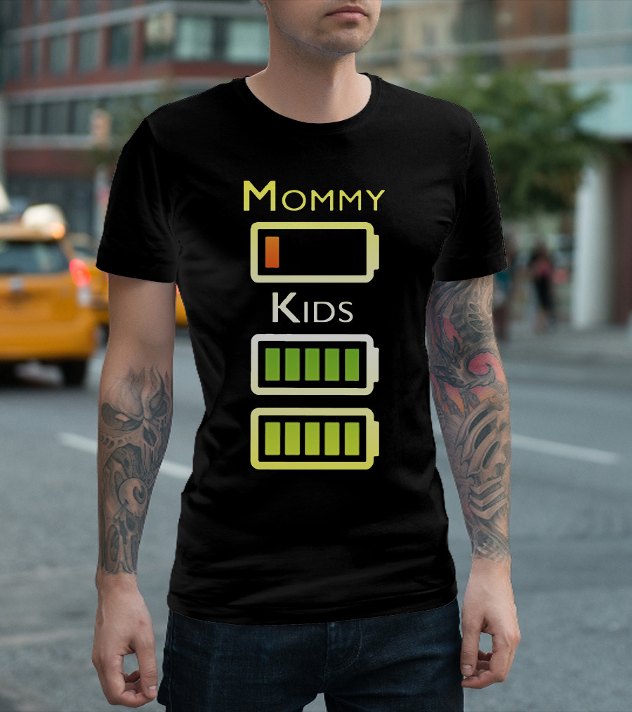 Mommy Low Battery Kids Full Energy T-Shirt