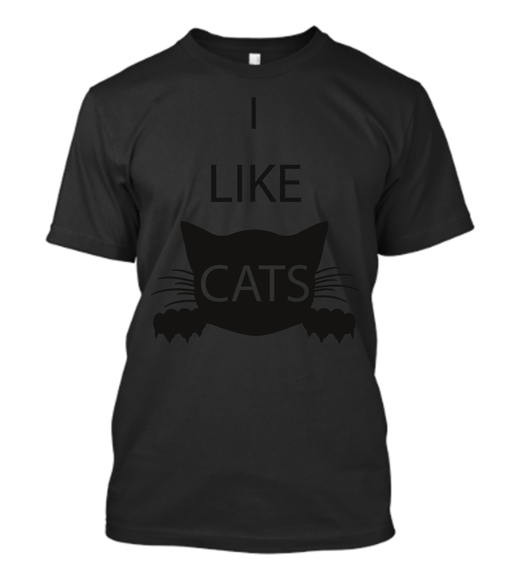 I Like Cats With Playful Cat T-Shirt
