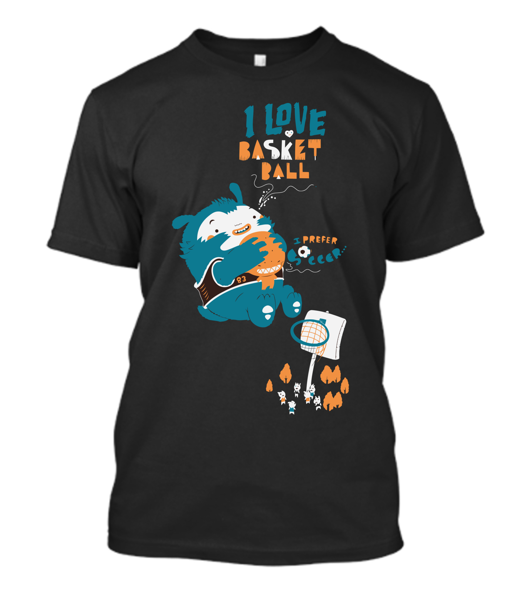 I Love Basketball I Prefer Soccer T-Shirt