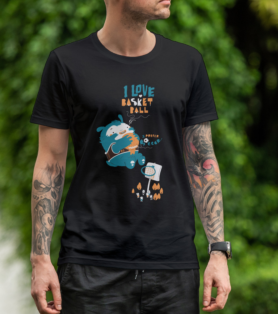 I Love Basketball I Prefer Soccer T-Shirt