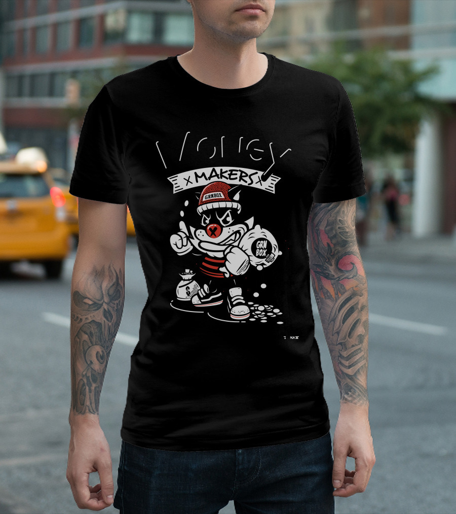 Money X Makers GRNBOX Retro Cartoon T-Shirt