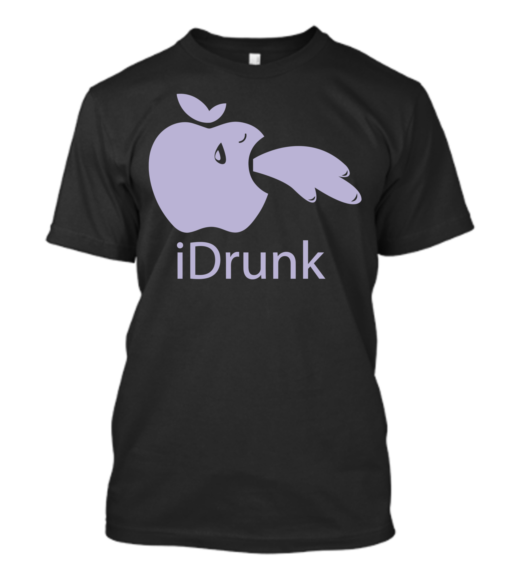 Idrunk Apple Parody With Purple Vomiting T-Shirt