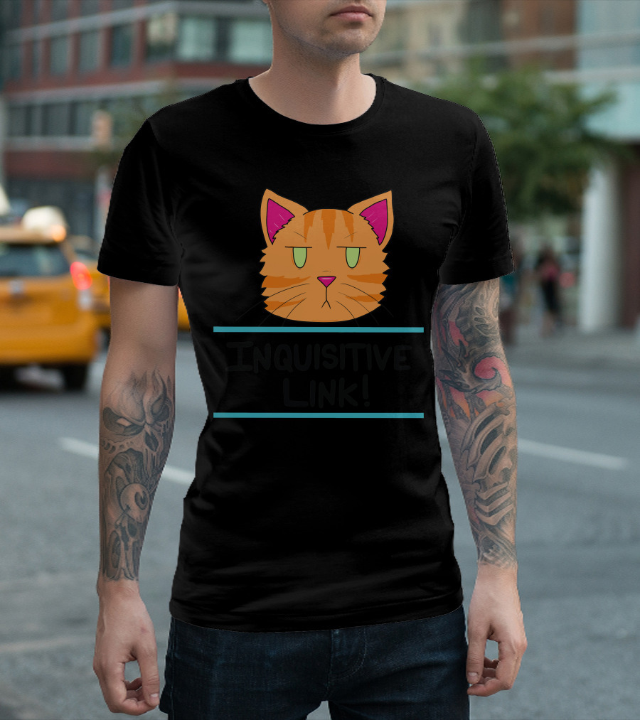 Inquisitive Link Cat Face T-Shirt