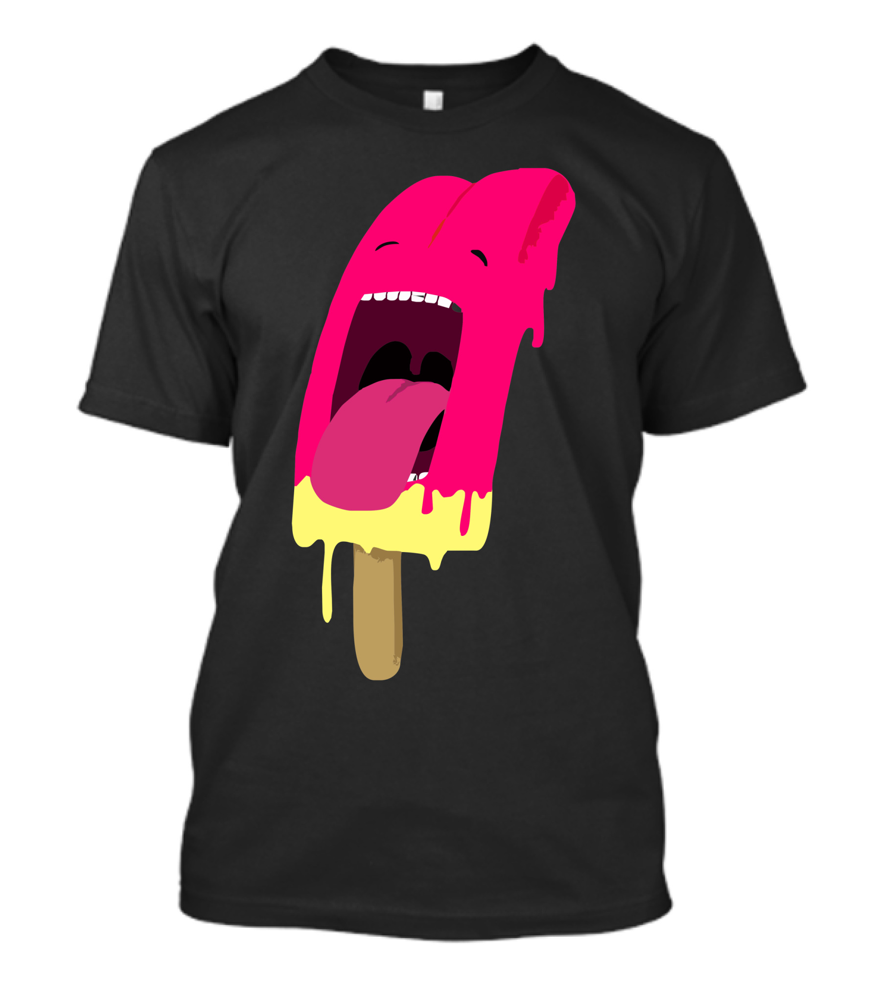 Iscream Popsicle Melting Face Scream T-Shirt