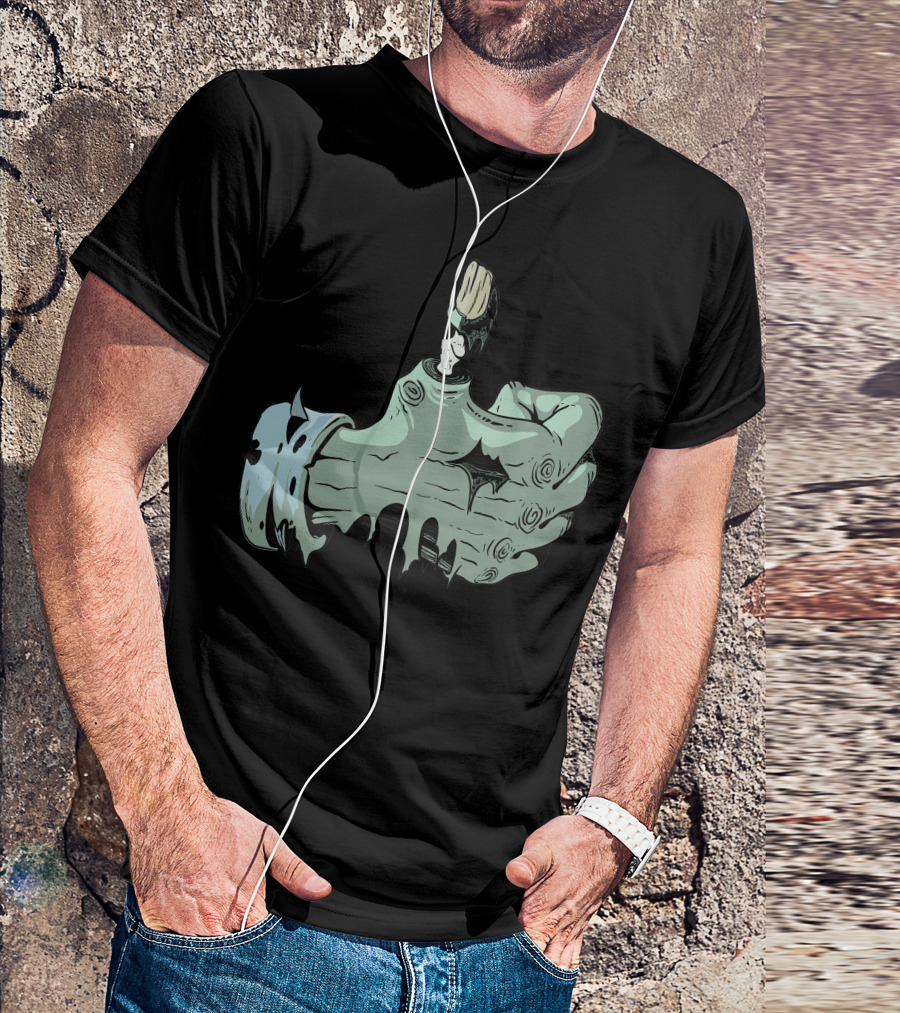 Zombie Like Thumbs Up Hand T-Shirt