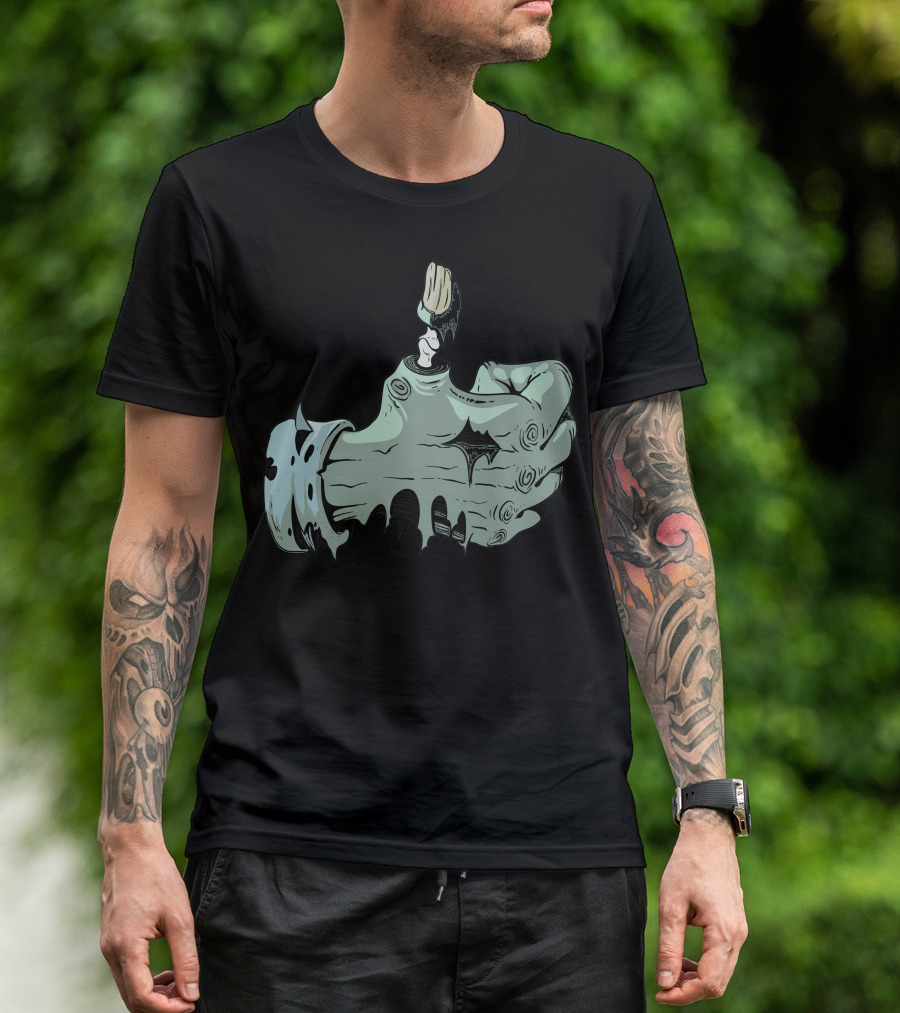 Zombie Like Thumbs Up Hand T-Shirt