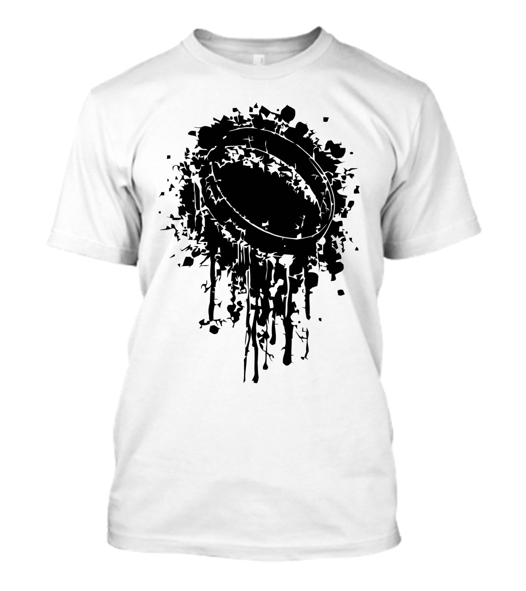 One Ring Black Splatter Dripping T-Shirt