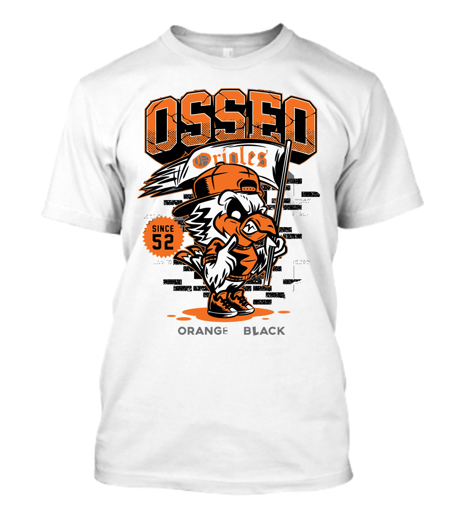 Osseo Orioles Since 52 Orange And Black T-Shirt