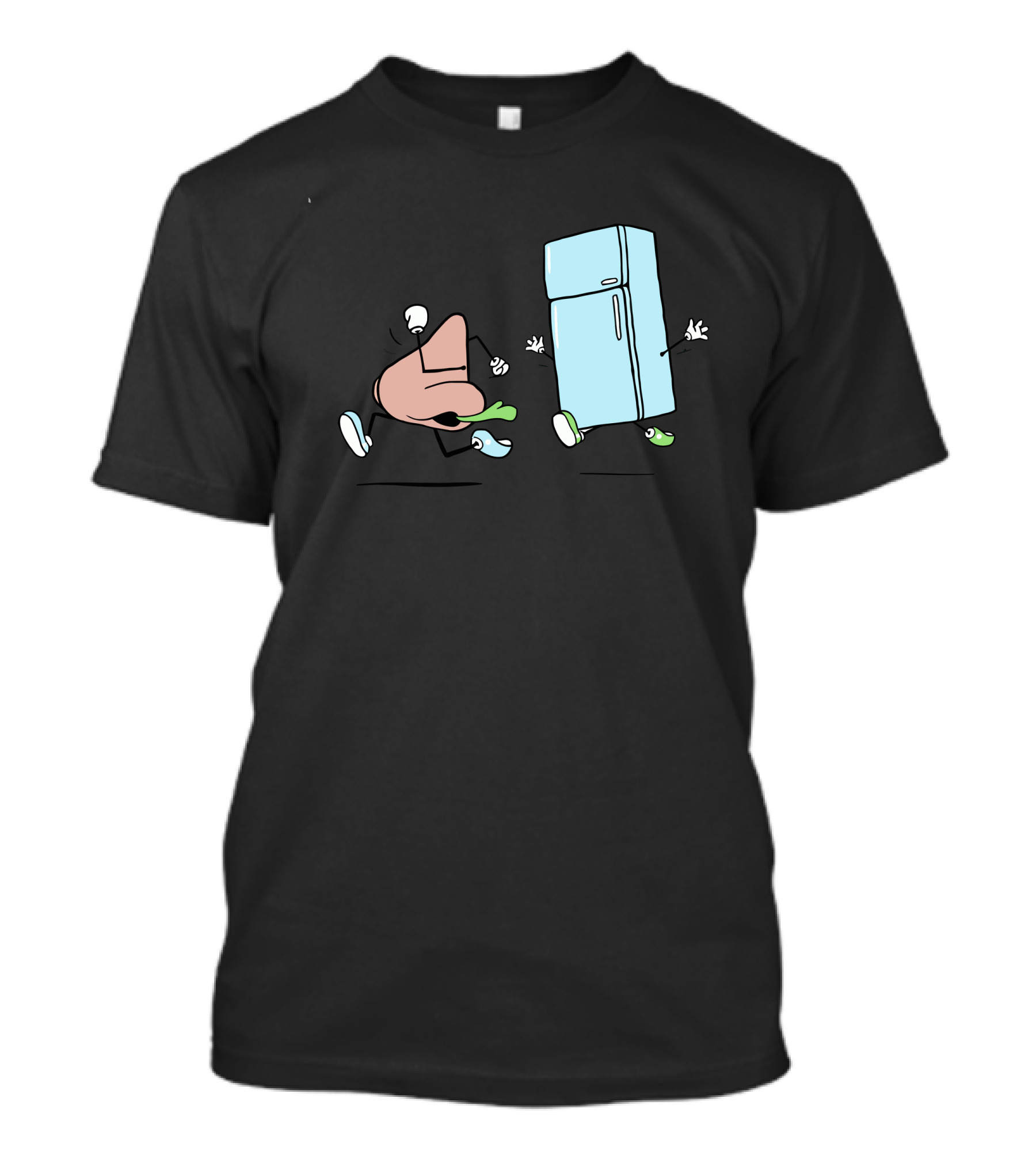 Running Away Nose And Fridge Chase T-Shirt