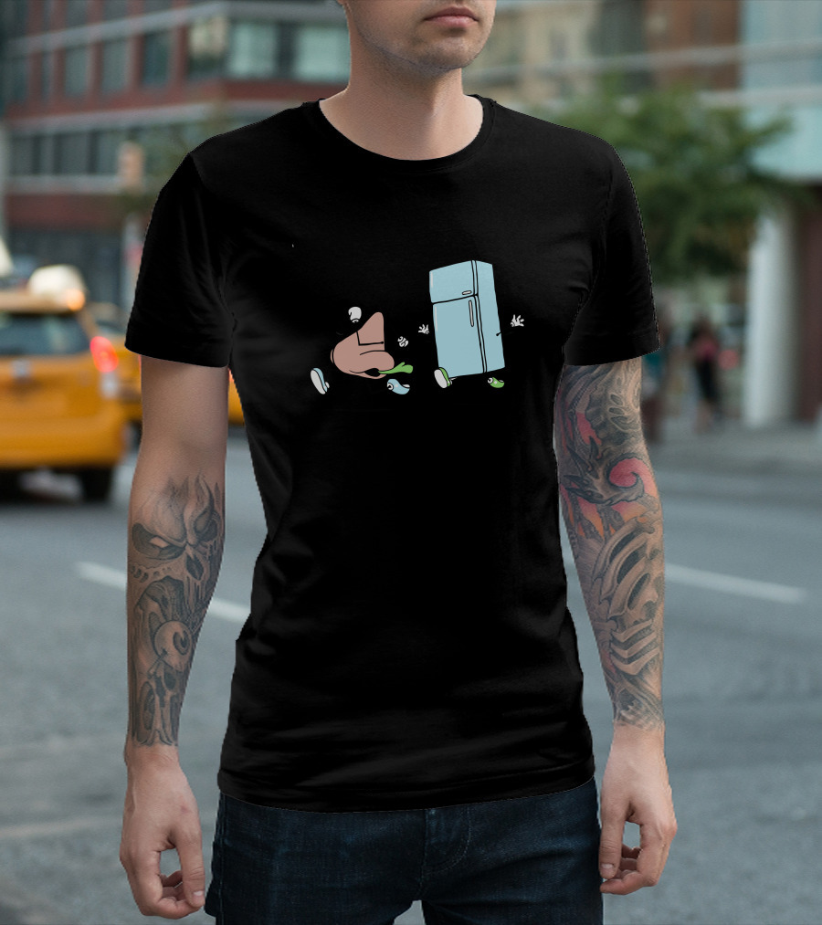 Running Away Nose And Fridge Chase T-Shirt