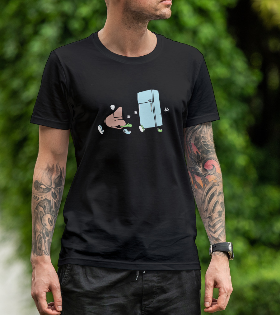 Running Away Nose And Fridge Chase T-Shirt